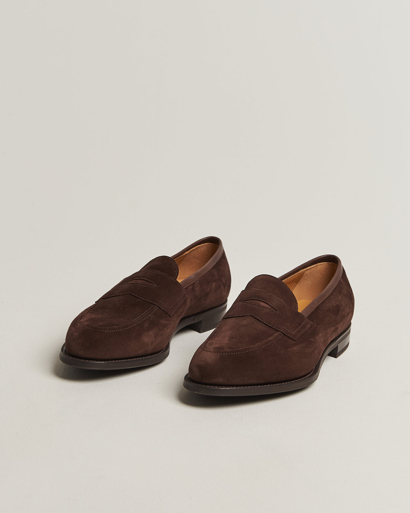 Mies | Loaferit | Edward Green | Piccadilly Penny Loafer Mink Suede