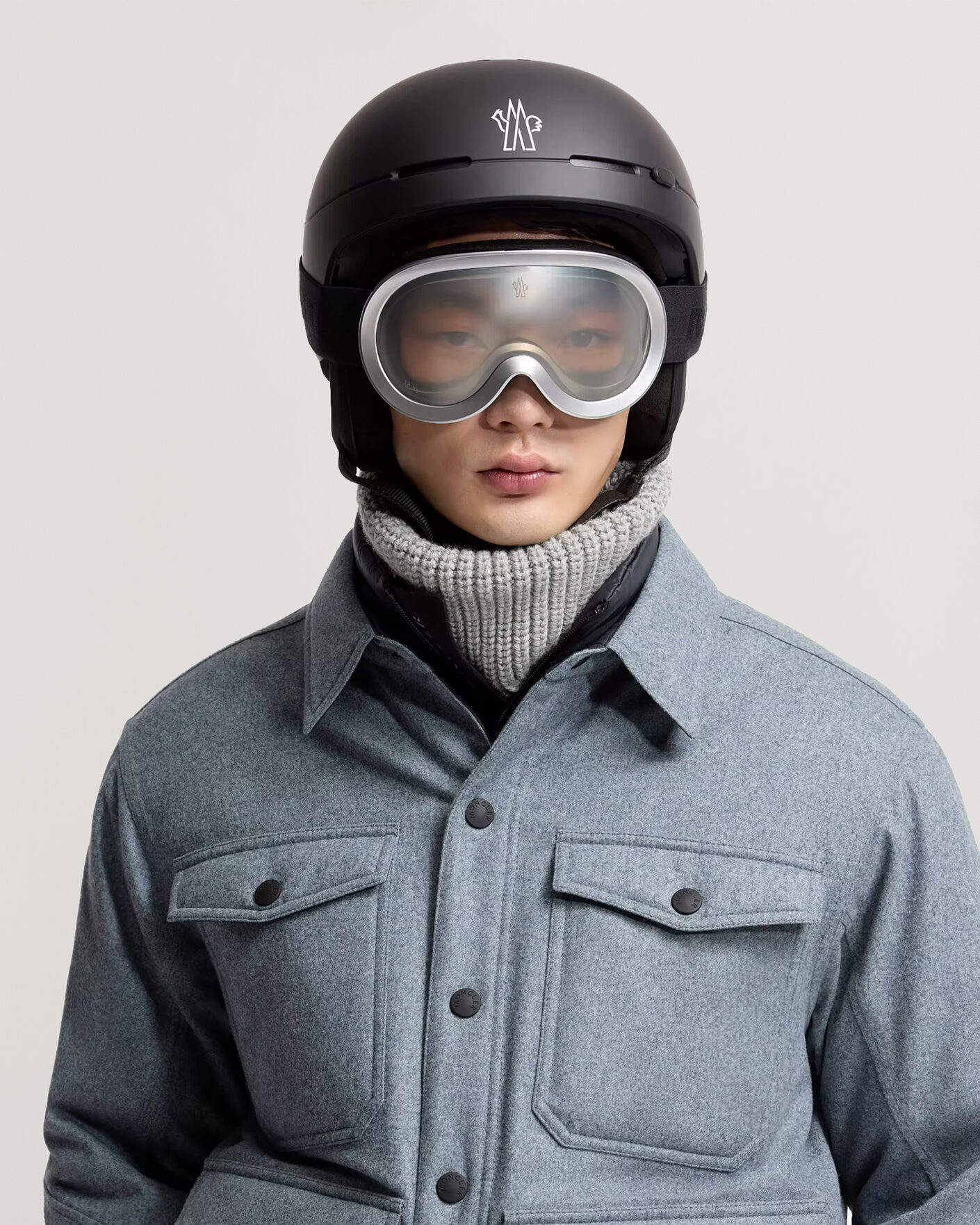 Mies | Aurinkolasit | Moncler Lunettes | Snowray Ski Googles Shiny Silver