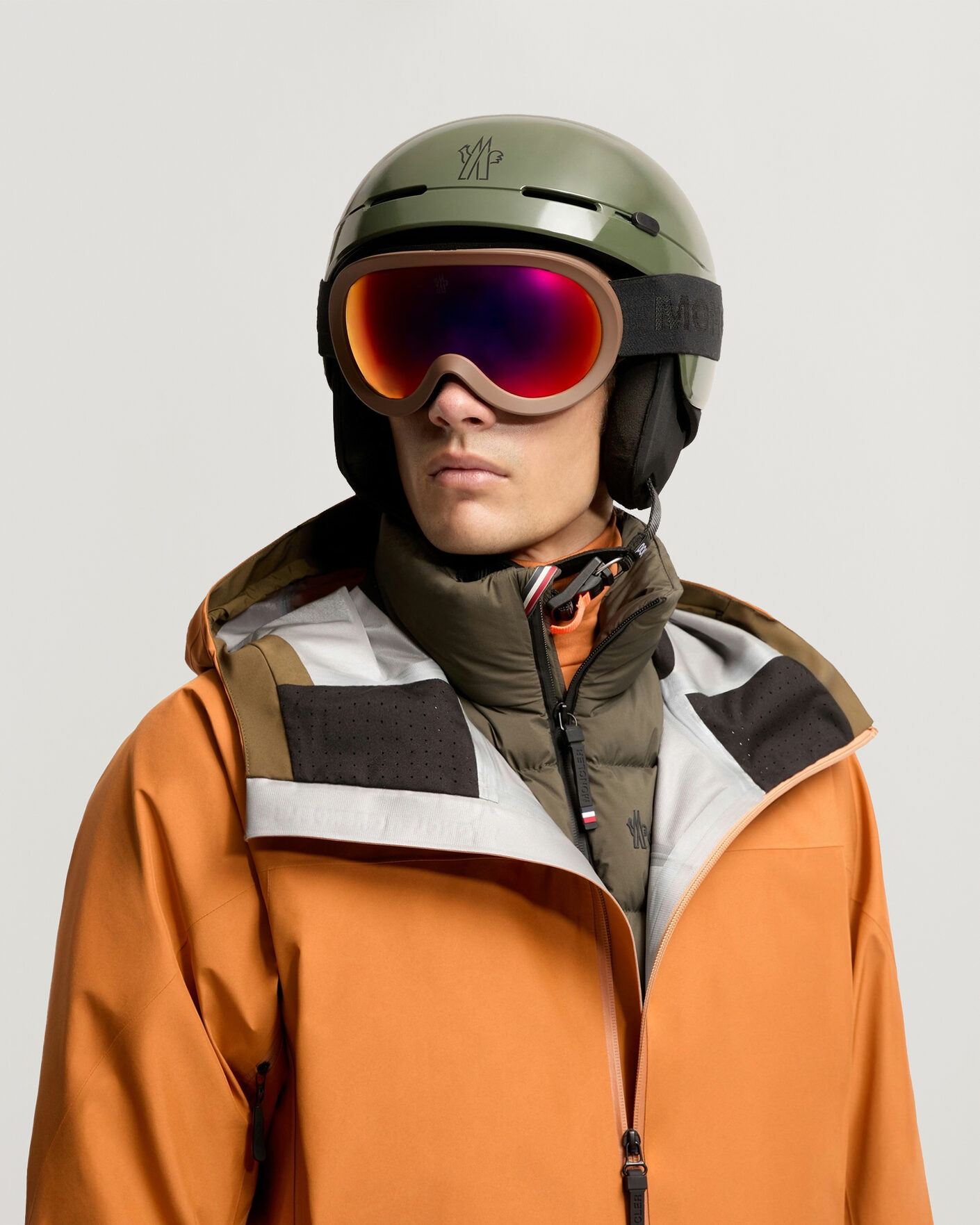 Mies | Aurinkolasit | Moncler Lunettes | Snowray Ski Googles Matte Dark Brown