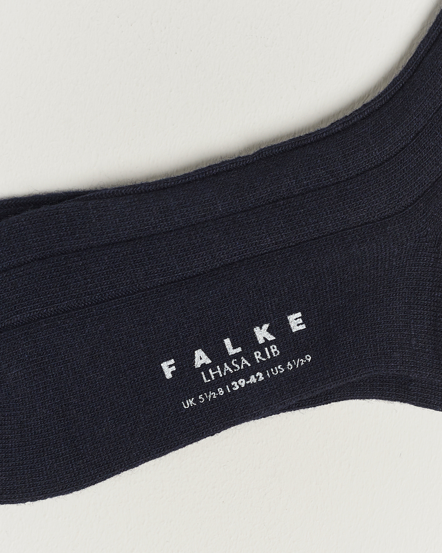 Mies | Alusvaatteet | Falke | 3-Pack Lhasa Cashmere Socks Dark Navy