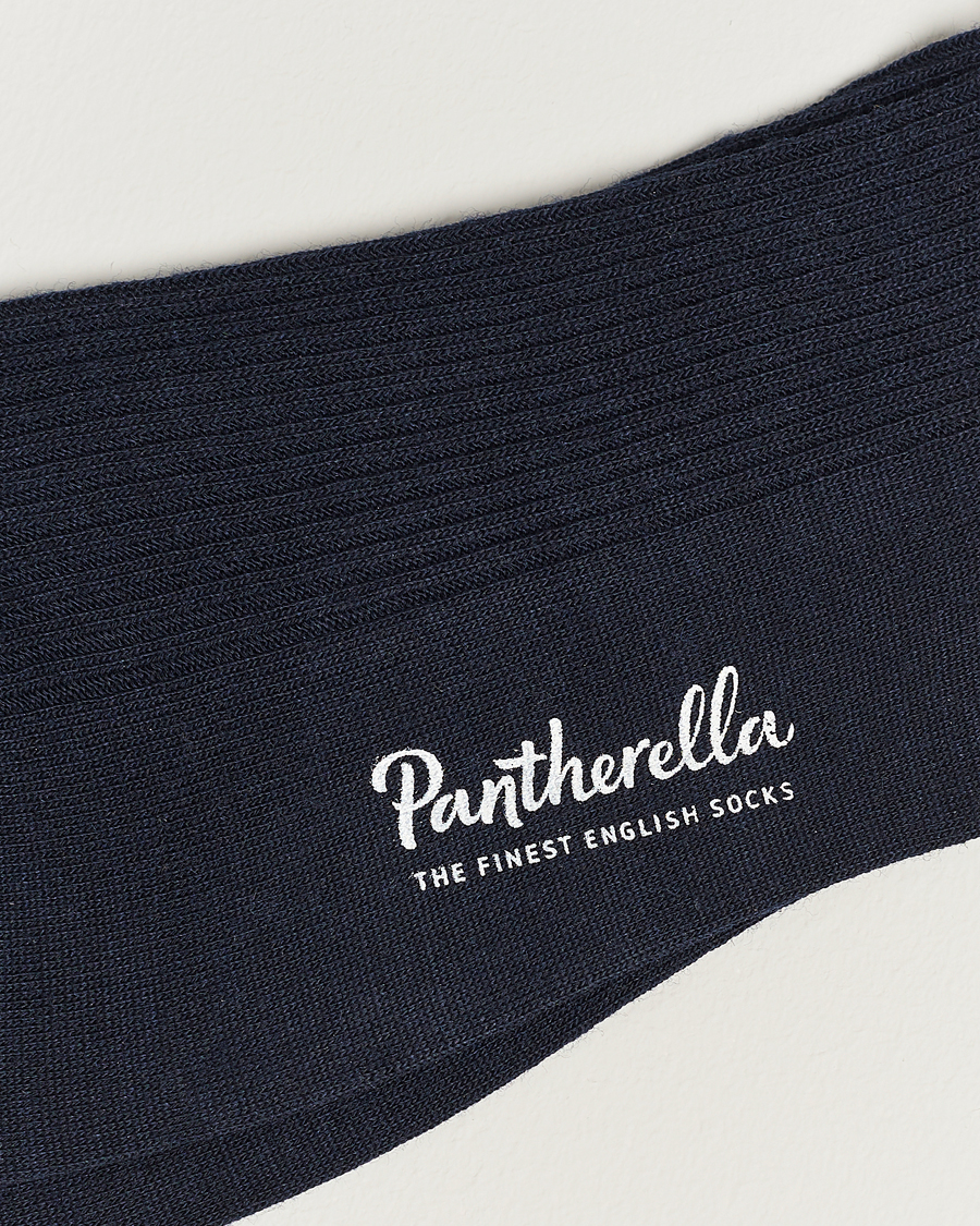 Mies | Varrelliset sukat | Pantherella | 3-Pack Naish Merino/Nylon Sock Navy/Black/Charcoal