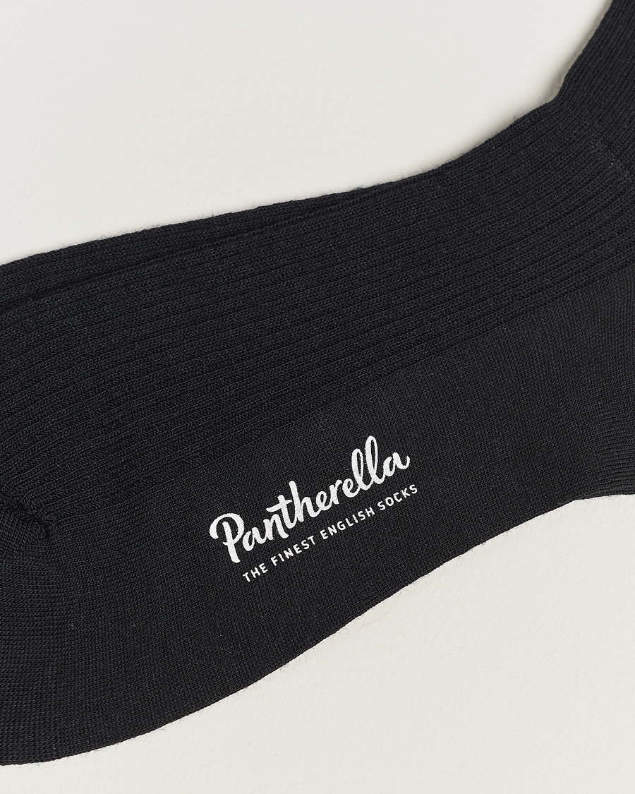 Mies | Varrelliset sukat | Pantherella | 3-Pack Naish Merino/Nylon Sock Black