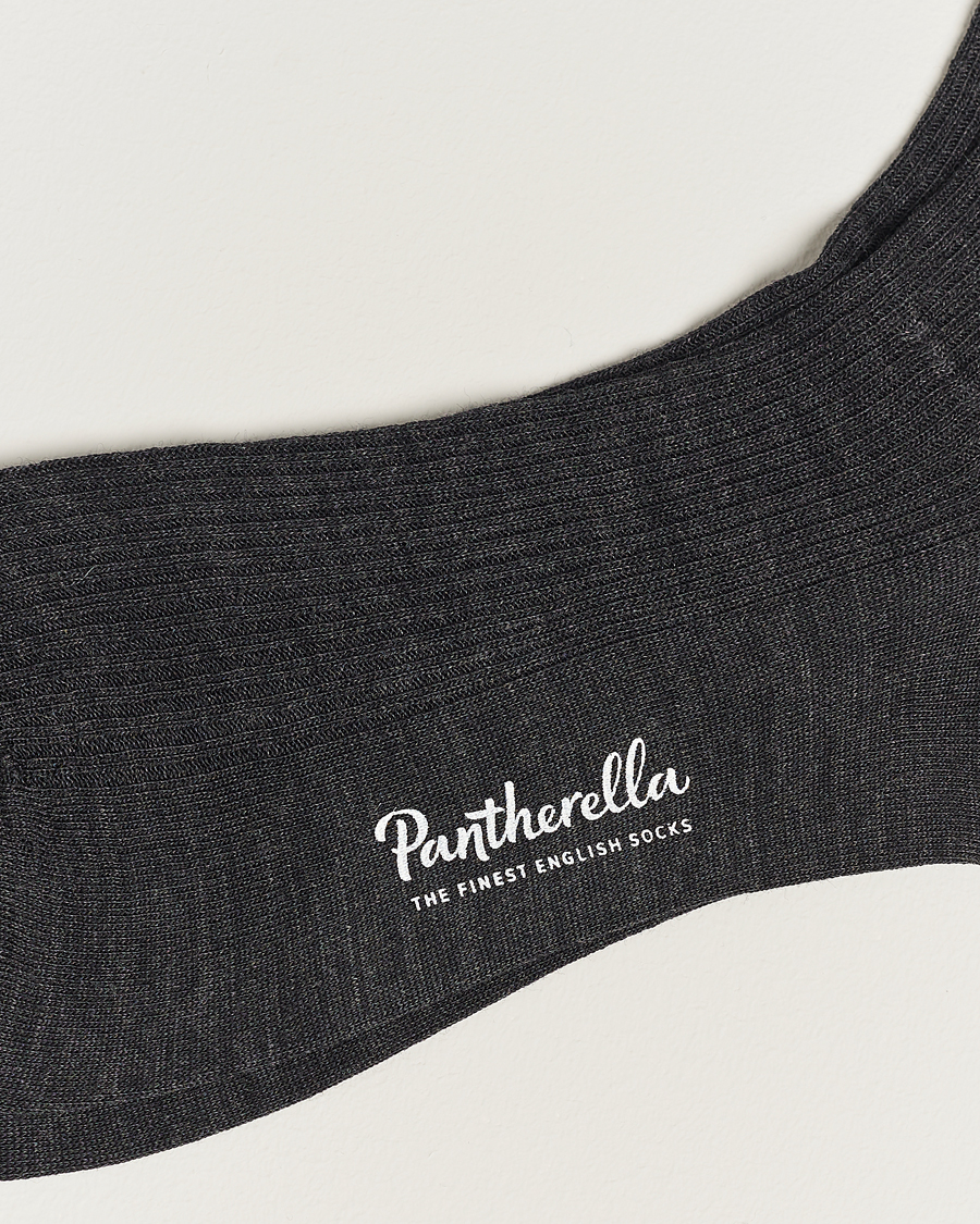 Mies | Varrelliset sukat | Pantherella | 3-Pack Naish Merino/Nylon Sock Charcoal