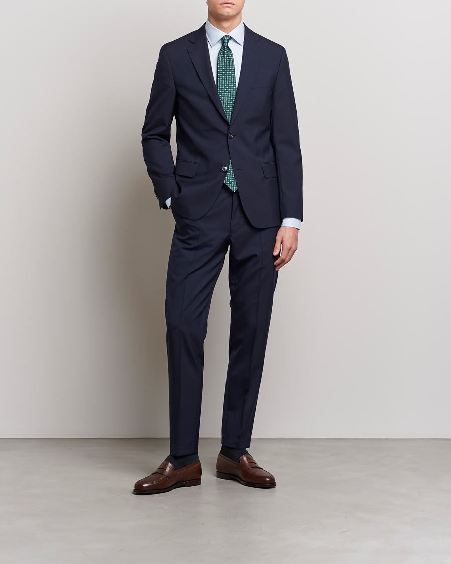 Mies | Kaksiosaiset puvut | Oscar Jacobson | Edmund Wool Suit Blue