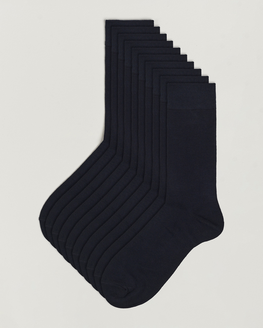Mies | 10-Pack Solid Care of Carl Sock Navy |  | 10-Pack Solid Care of Carl Sock Navy