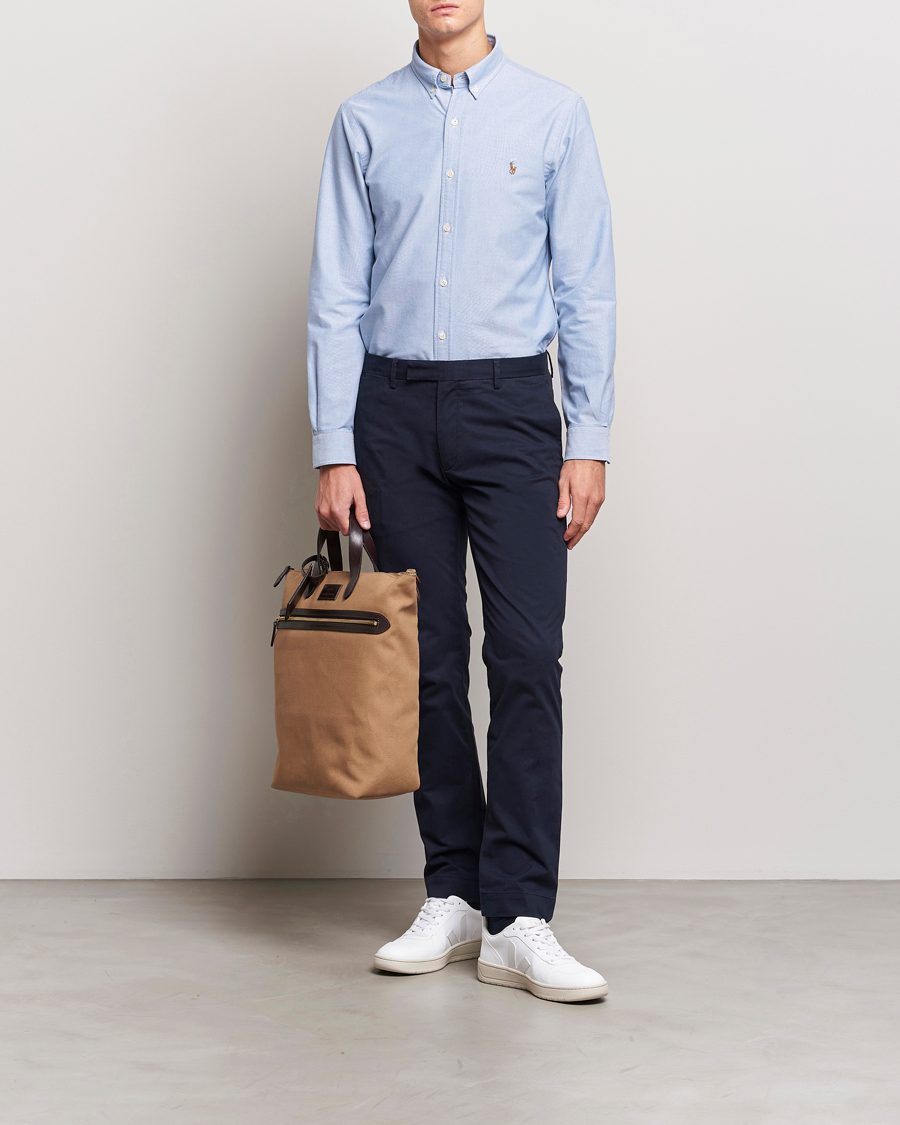 Mies | Kauluspaidat | Polo Ralph Lauren | 2-Pack Slim Fit Shirt Oxford White/Blue