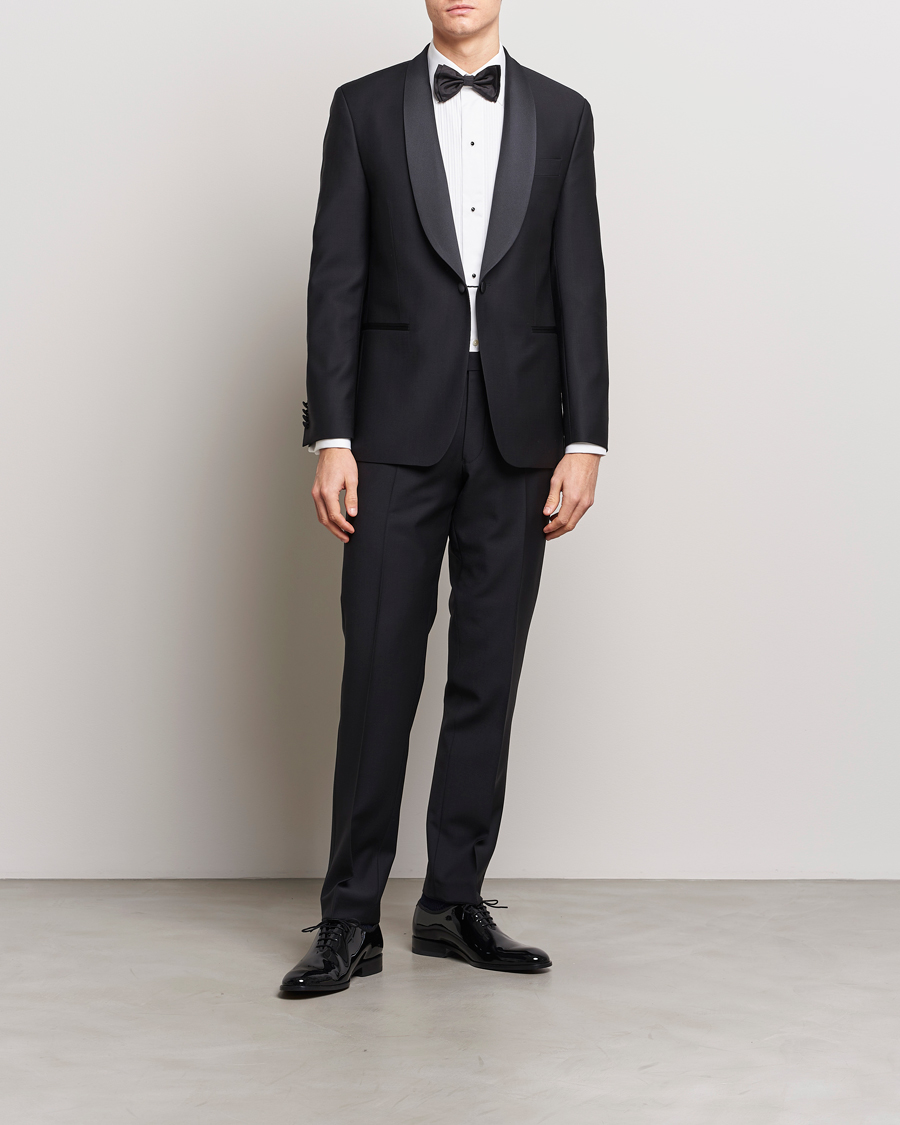 Mies |  | Oscar Jacobson | Figaro/Denz Wool Tuxedo Suit Black