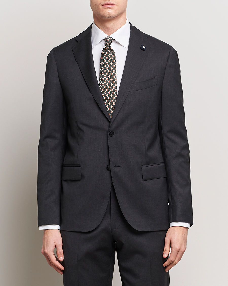 Mies | Puvut | Lardini | Wool Suit Grey