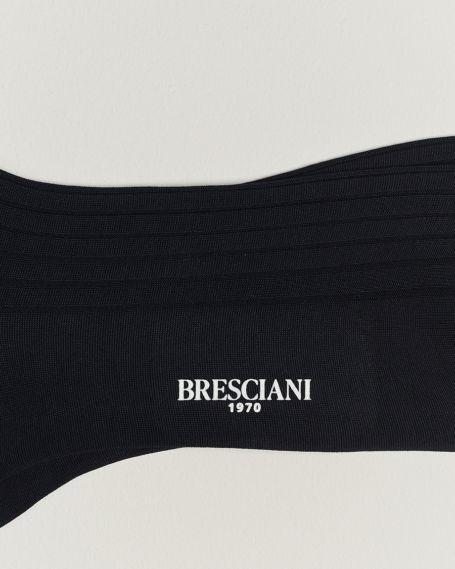 Mies | Alusvaatteet | Bresciani | 3-pack Cotton Ribbed Short Socks Navy