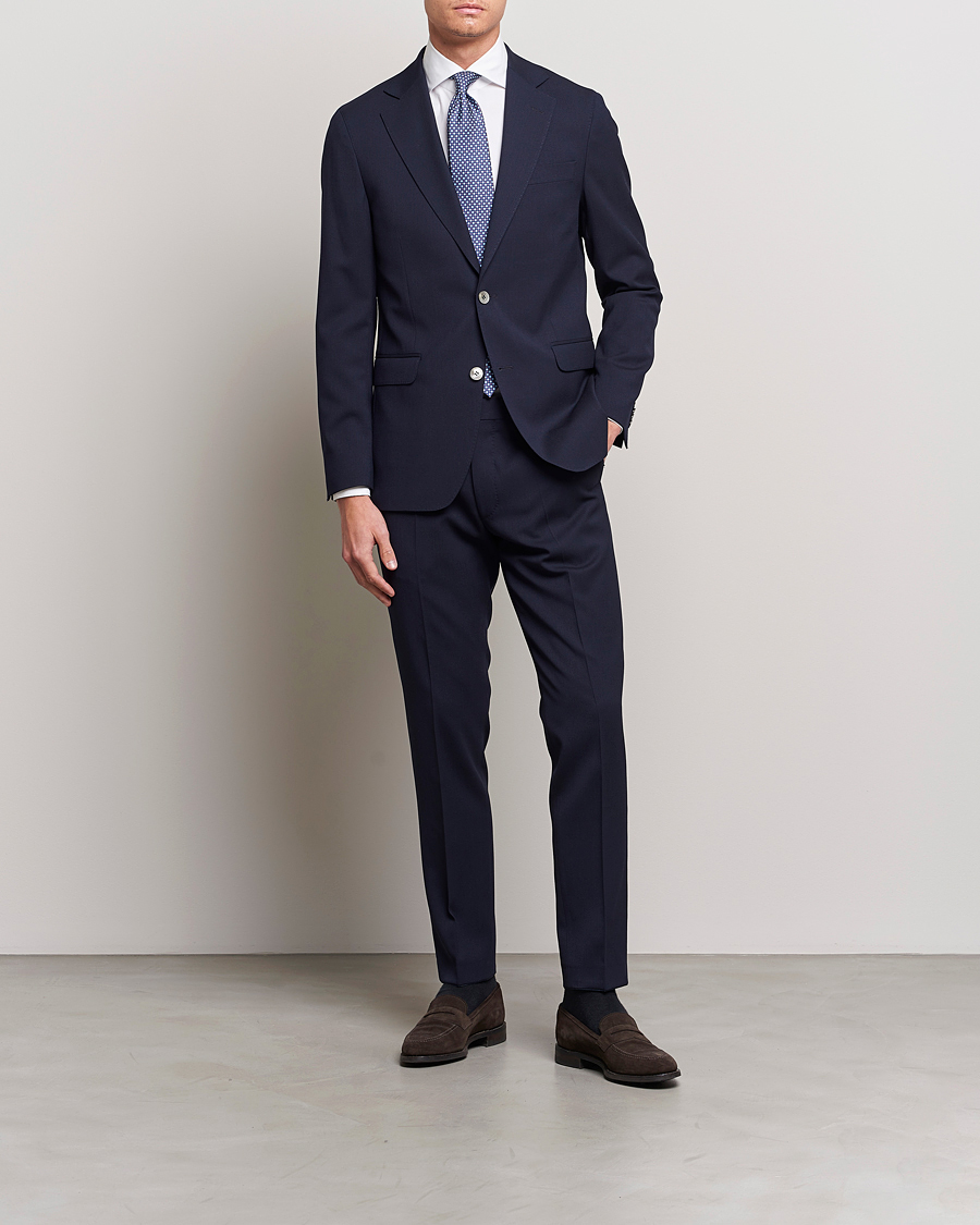 Mies | Business & Beyond | Oscar Jacobson | Ego Wool Suit Blue