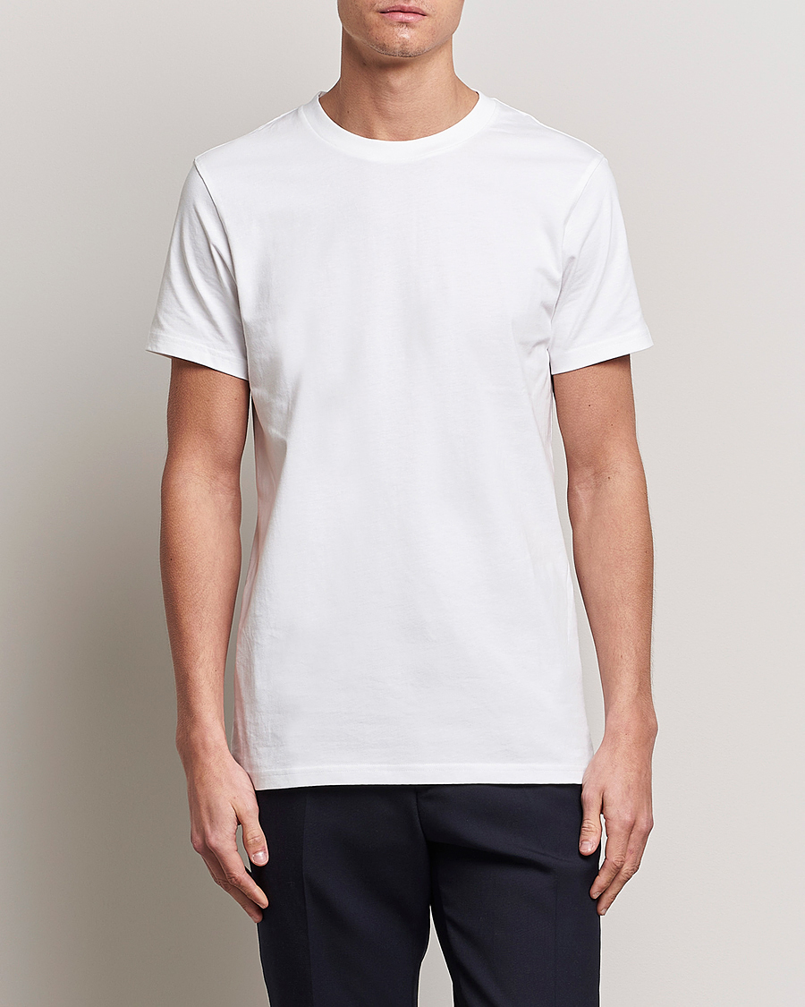 Mies | T-paidat | Bread & Boxers | 3-pack Crew Neck Regular T-Shirt White/Black/Dark Navy