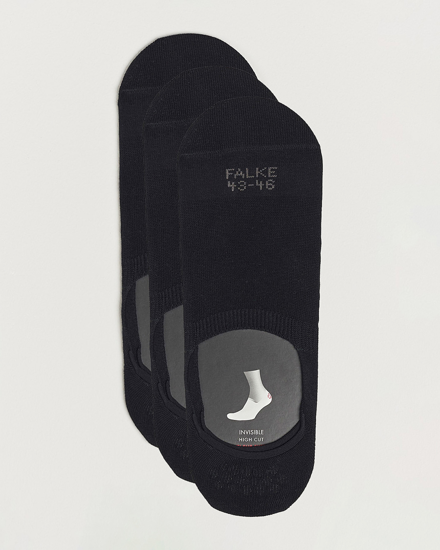Mies | Alusvaatteet | Falke | 3-pack Casual High Cut Sneaker Socks Black