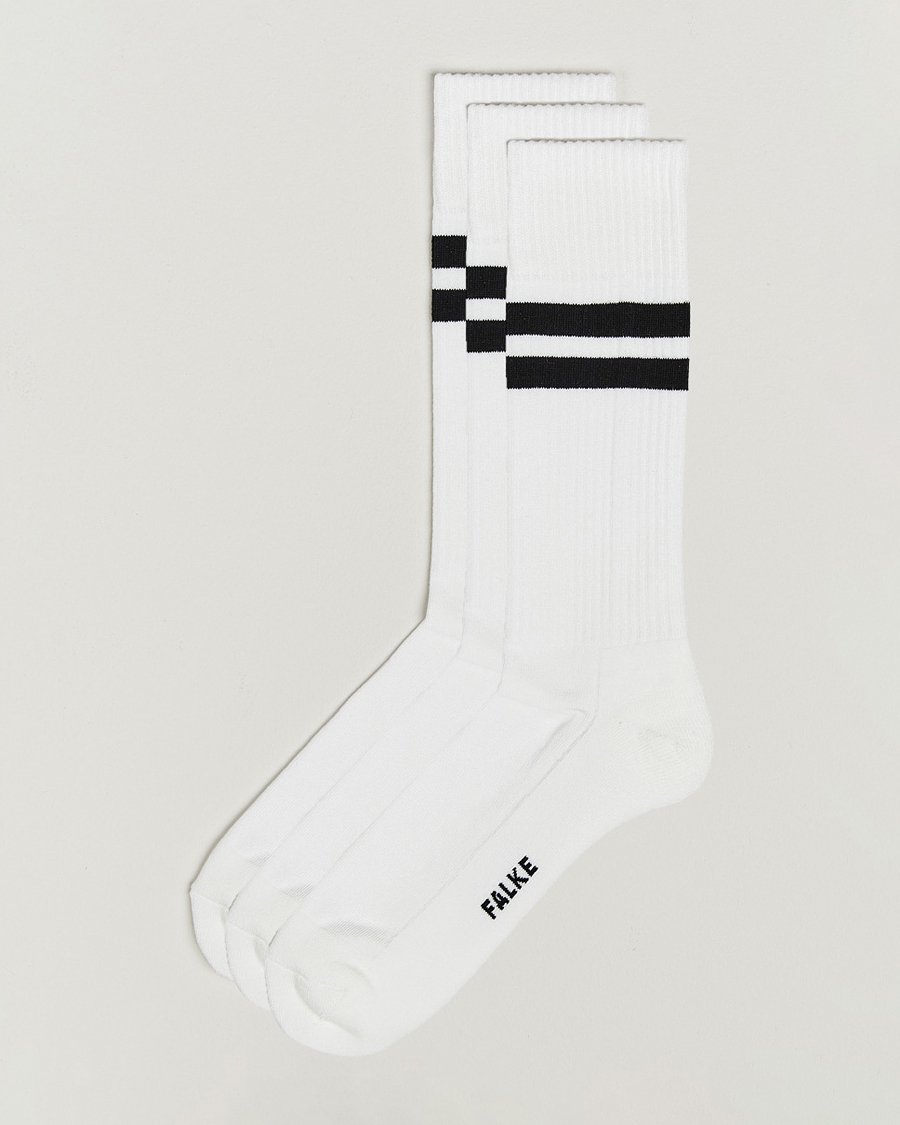 Mies | Alusvaatteet | Falke | 3-pack Dynamic Tennis Socks White/Black