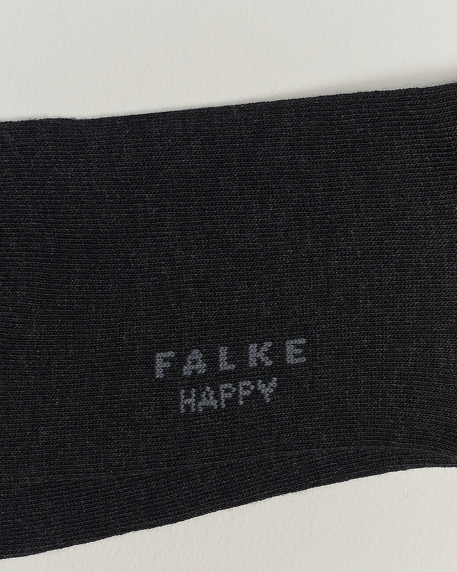 Mies | Alusvaatteet | Falke | 6-pack Happy Cotton Socks Anthracite Melange