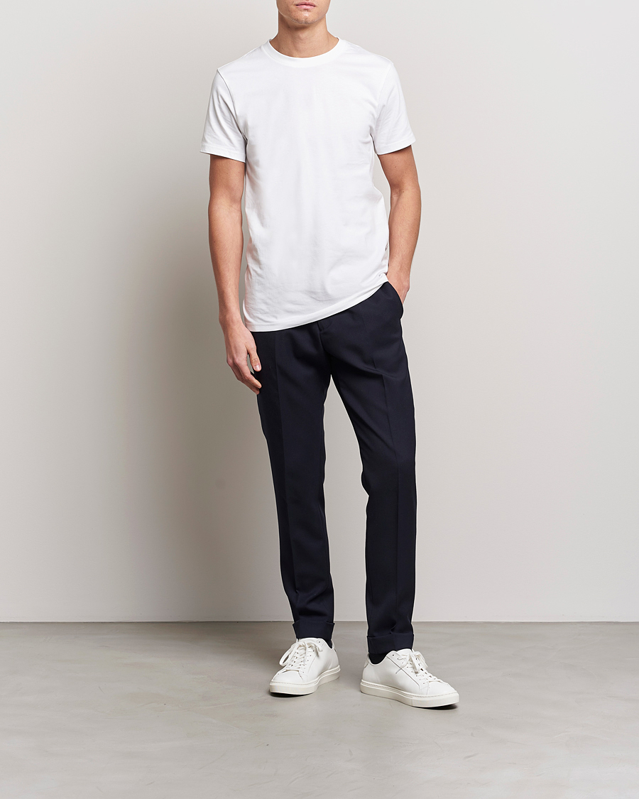 Mies | T-paidat | Bread & Boxers | 3-pack Crew Neck Regular T-Shirt White