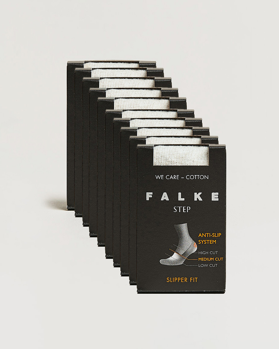 Mies | Alusvaatteet | Falke | 10-pack Step In Box Loafer Socks White