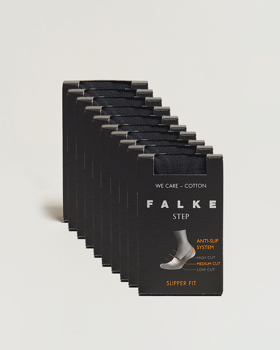 Mies | Alusvaatteet | Falke | 10-pack Step In Box Loafer Socks Black