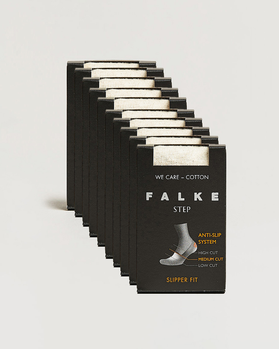 Mies | Alusvaatteet | Falke | 10-pack Step In Box Loafer Socks Nature