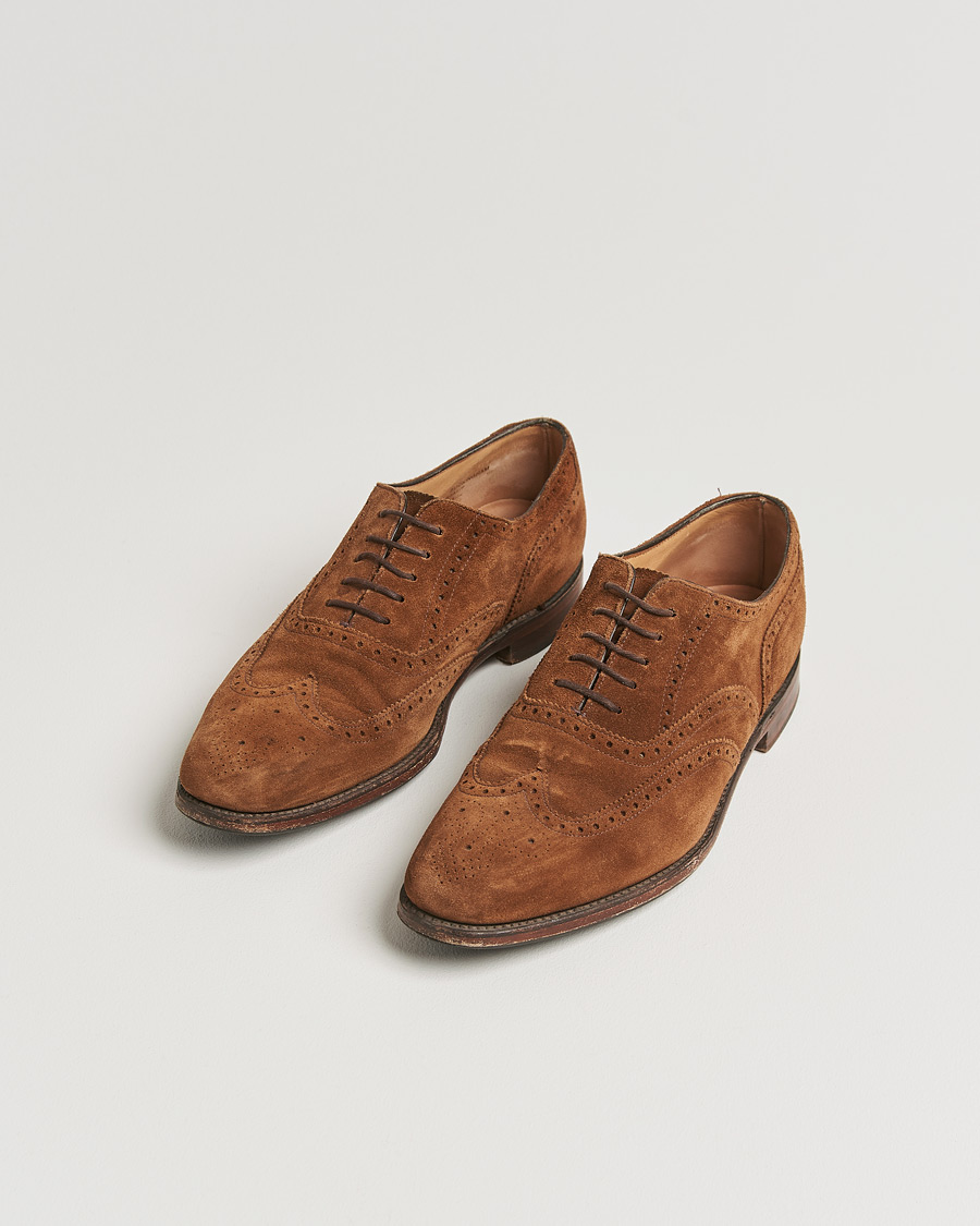 Mies | Loake 1880 Buckingham Brogue Brown Suede UK9,5 - EU43,5 | Pre-owned | Loake 1880 Buckingham Brogue Brown Suede UK9,5 - EU43,5
