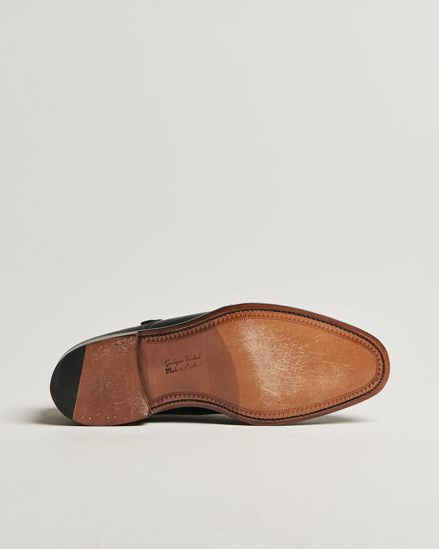 Mies | Loake 1880 Cannon Monkstrap Black Calf | Pre-owned | Loake 1880 Cannon Monkstrap Black Calf