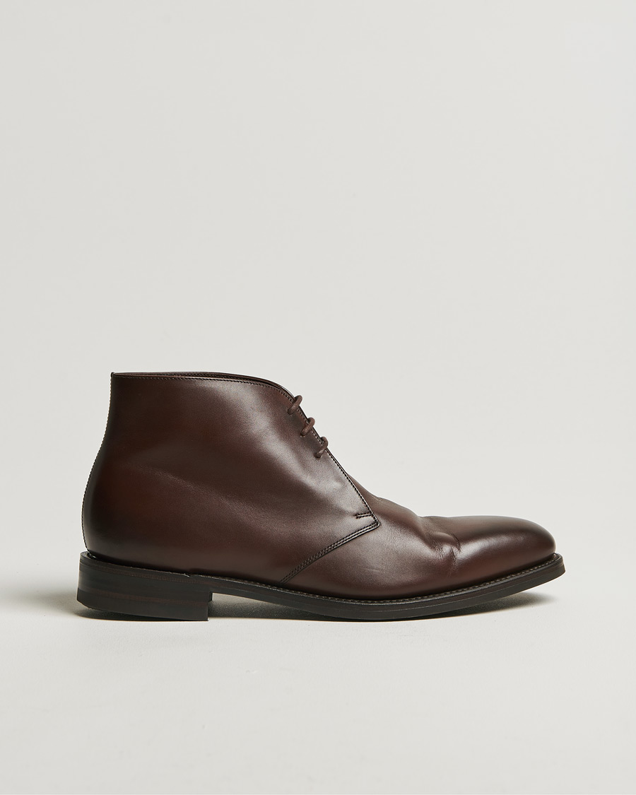 Mies | Loake 1880 Pimlico Chukka Boot Dark Brown Calf | Pre-owned | Loake 1880 Pimlico Chukka Boot Dark Brown Calf