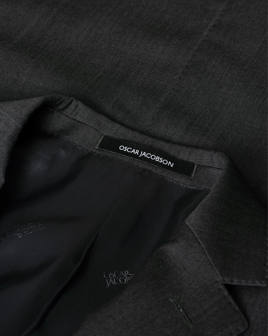 Mies | Pre-owned Pikkutakit | Pre-owned | Oscar Jacobson Fuego Blazer Wool Dark Grey