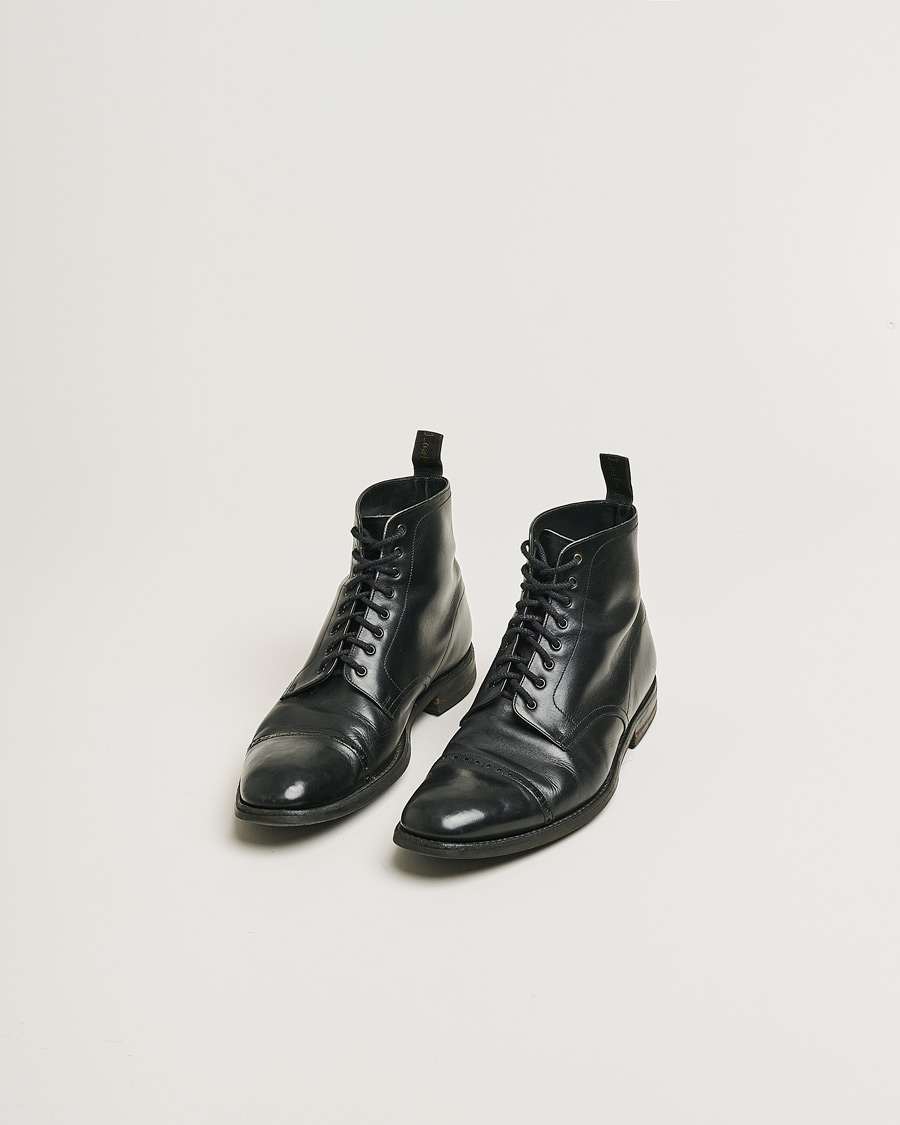 Mies | Loake 1880 Hyde Boot Black Calf | Pre-owned | Loake 1880 Hyde Boot Black Calf