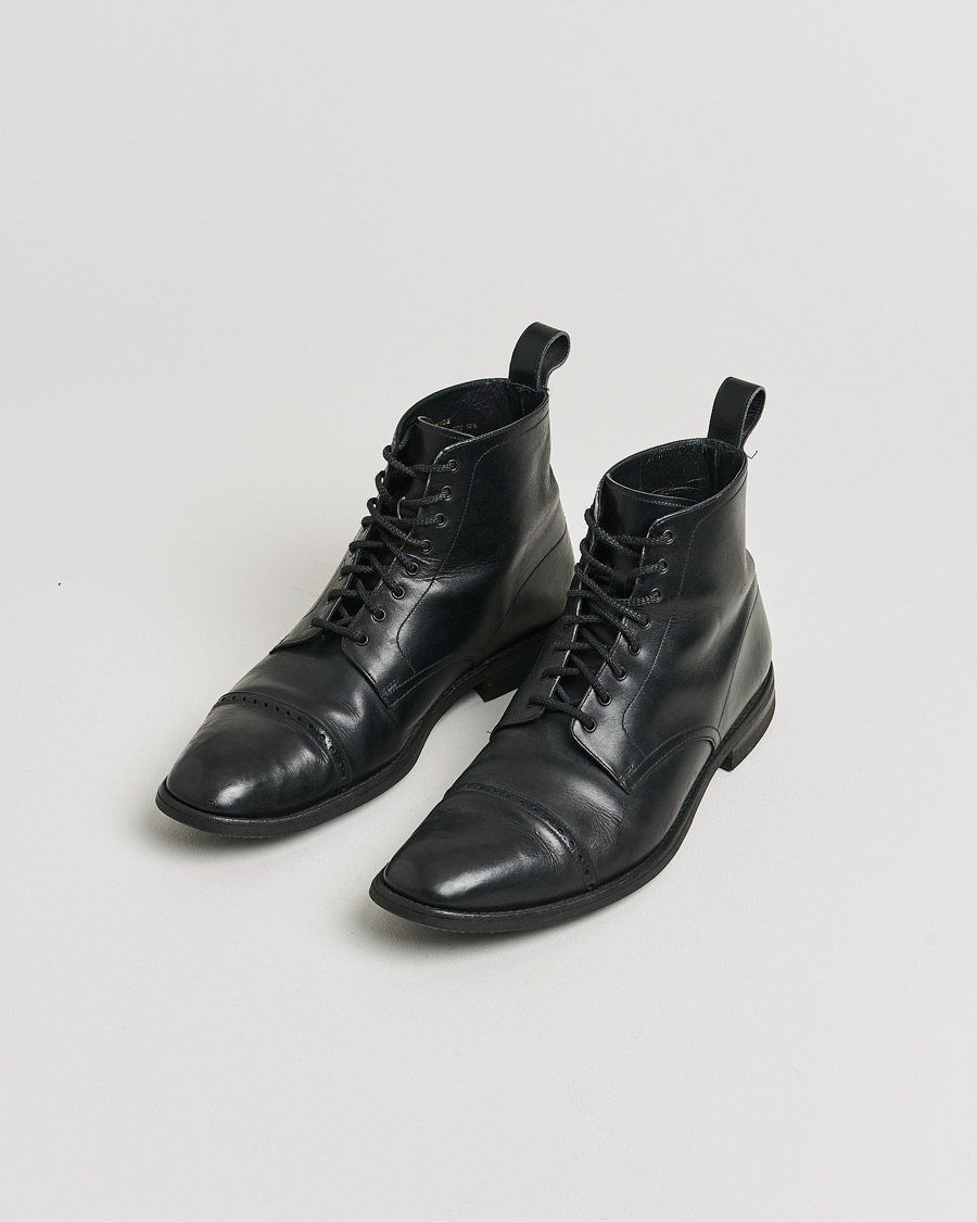 Mies | Loake 1880 Hyde Boot Black Calf UK10,5 - EU44,5 | Pre-owned | Loake 1880 Hyde Boot Black Calf UK10,5 - EU44,5