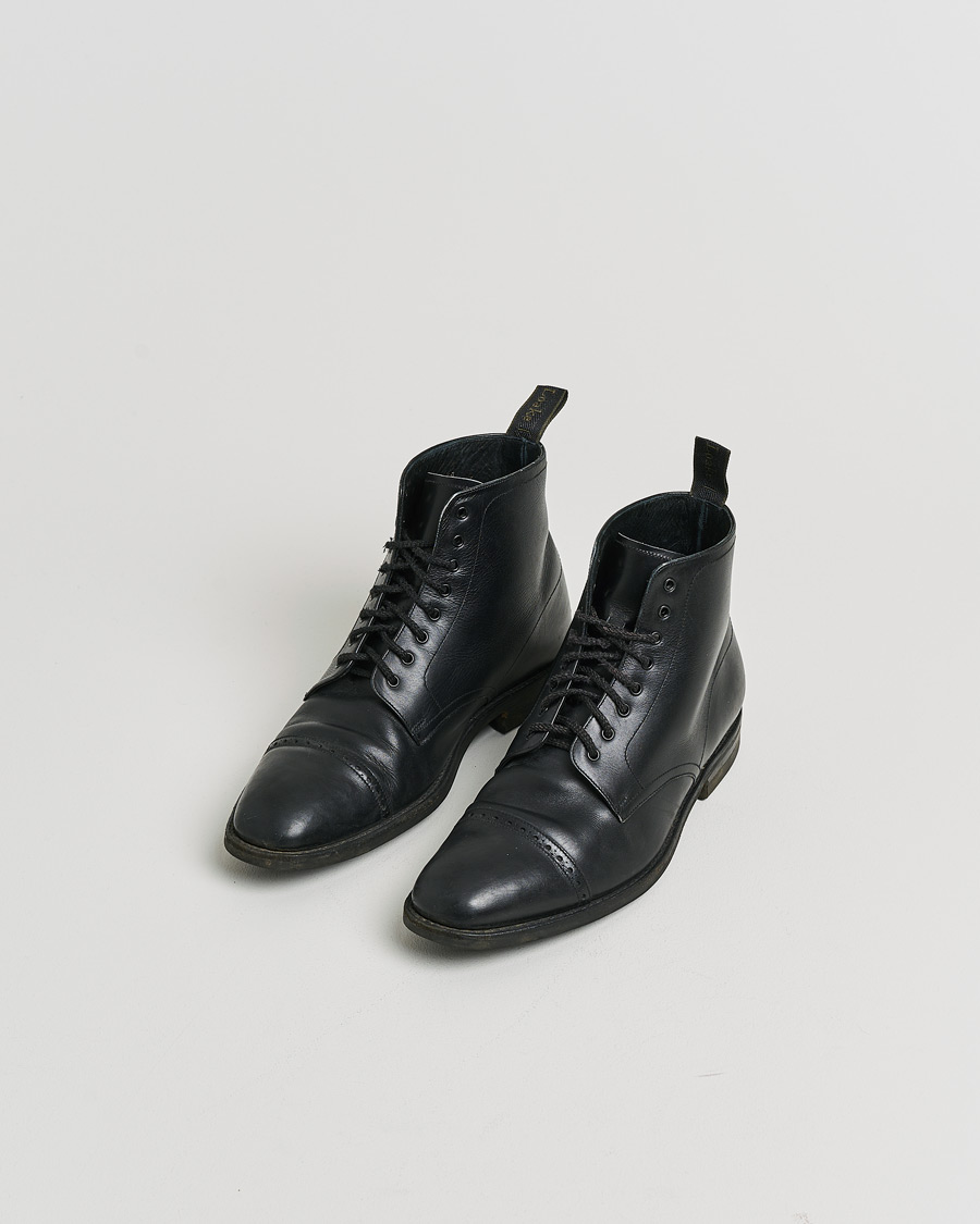 Mies | Pre-owned Pohjattavat kengät | Pre-owned | Loake 1880 Hyde Boot Black Calf UK10,5 - EU44,5