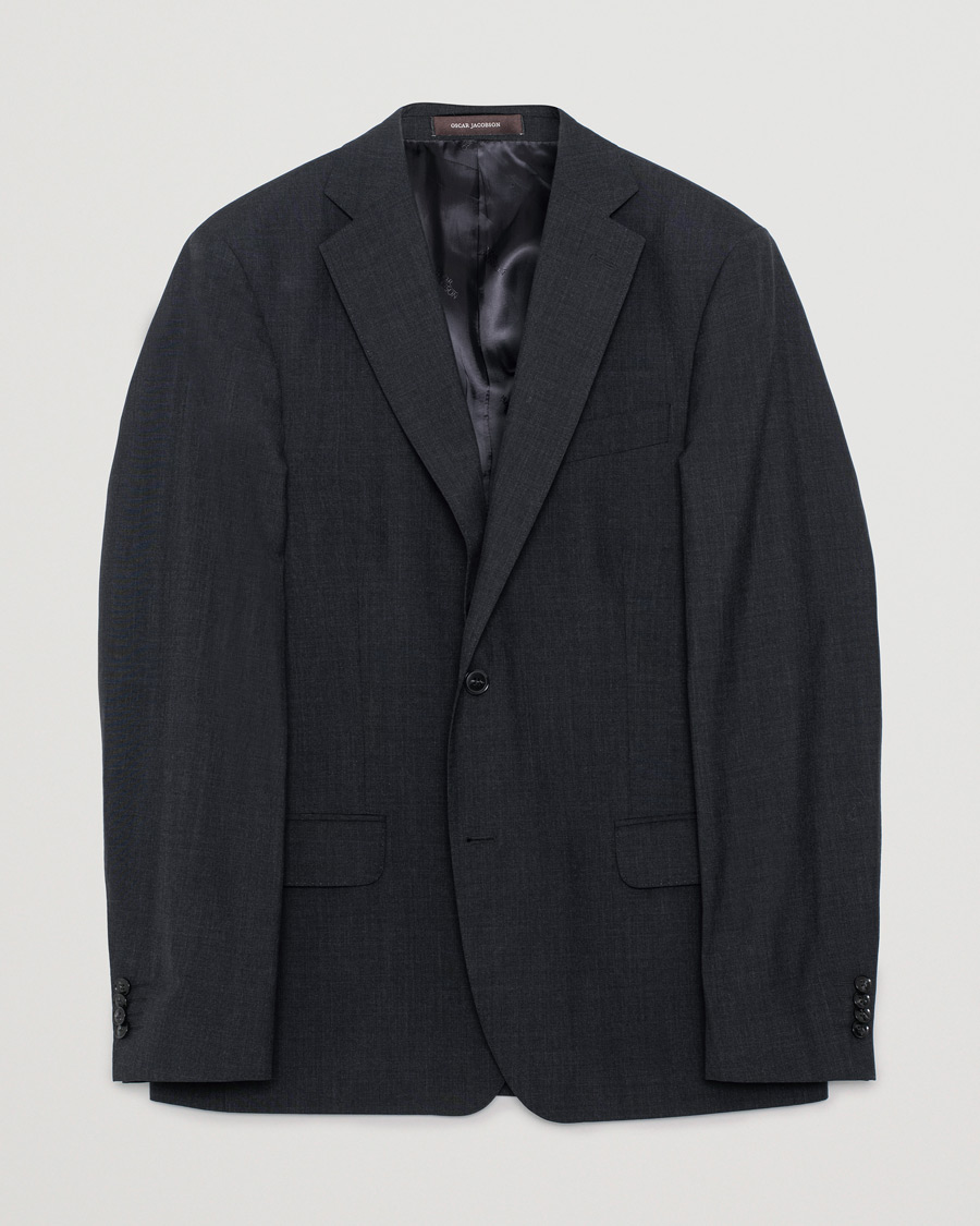 Mies | Oscar Jacobson Edmund Blazer Super 120's Wool Grey | Pre-owned | Oscar Jacobson Edmund Blazer Super 120's Wool Grey