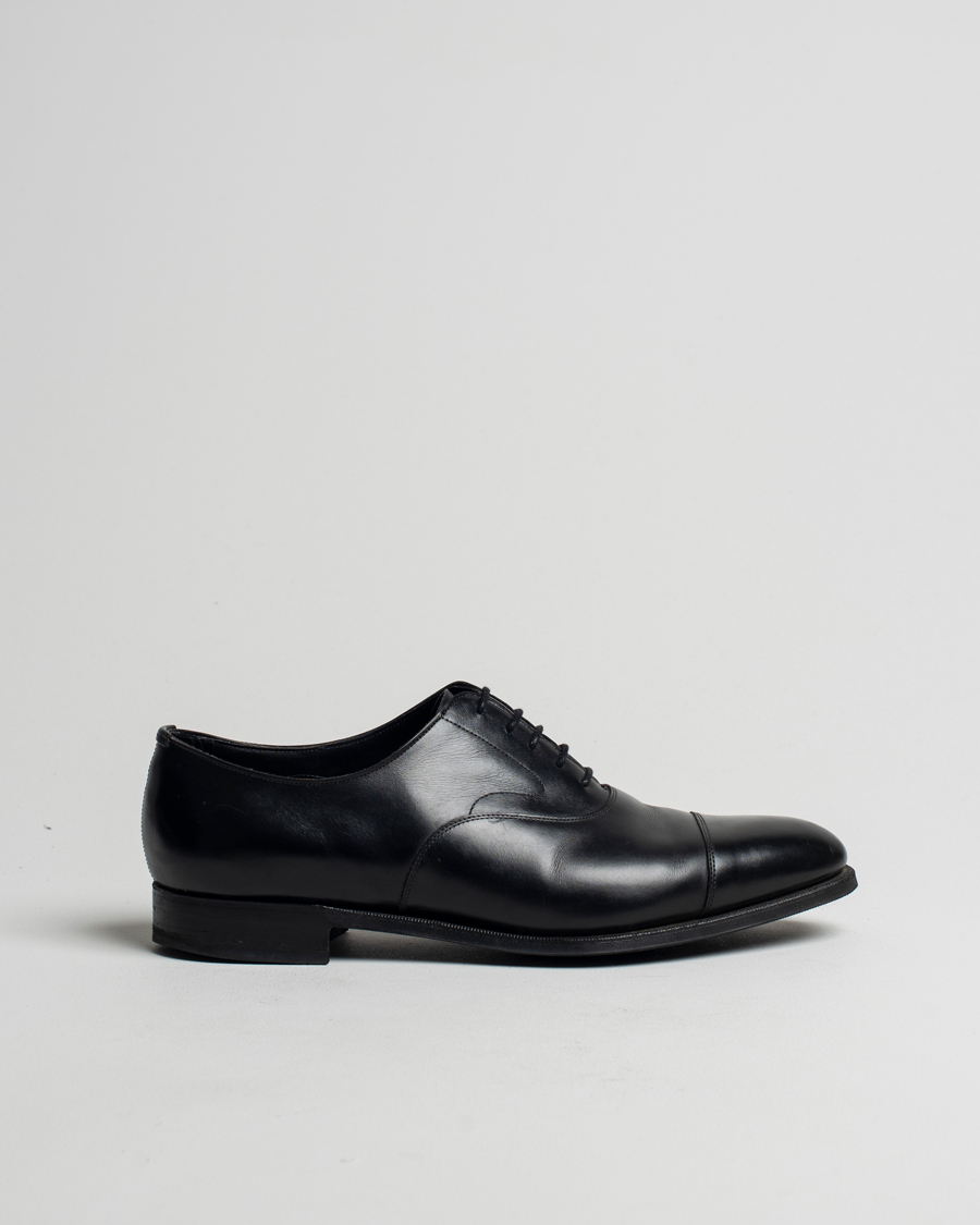 Mies | Edward Green Chelsea Oxford Black Calf | Pre-owned | Edward Green Chelsea Oxford Black Calf