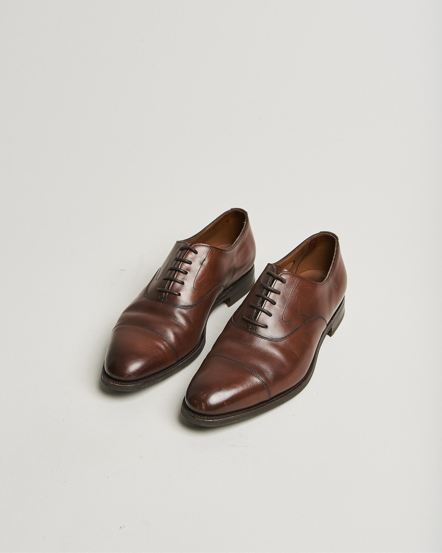 Mies | Edward Green Chelsea Oxford Dark Oak Calf | Pre-owned | Edward Green Chelsea Oxford Dark Oak Calf