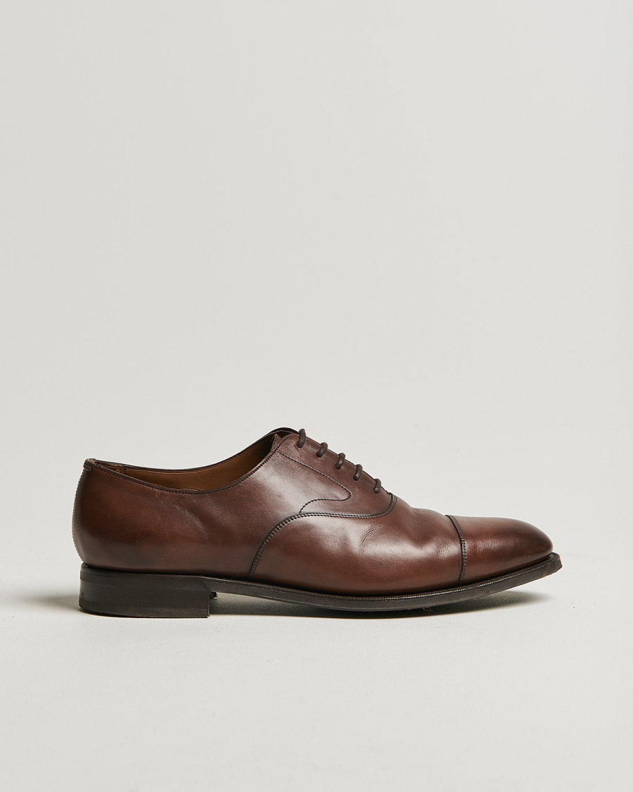 Mies | Edward Green Chelsea Oxford Dark Oak Calf | Pre-owned | Edward Green Chelsea Oxford Dark Oak Calf