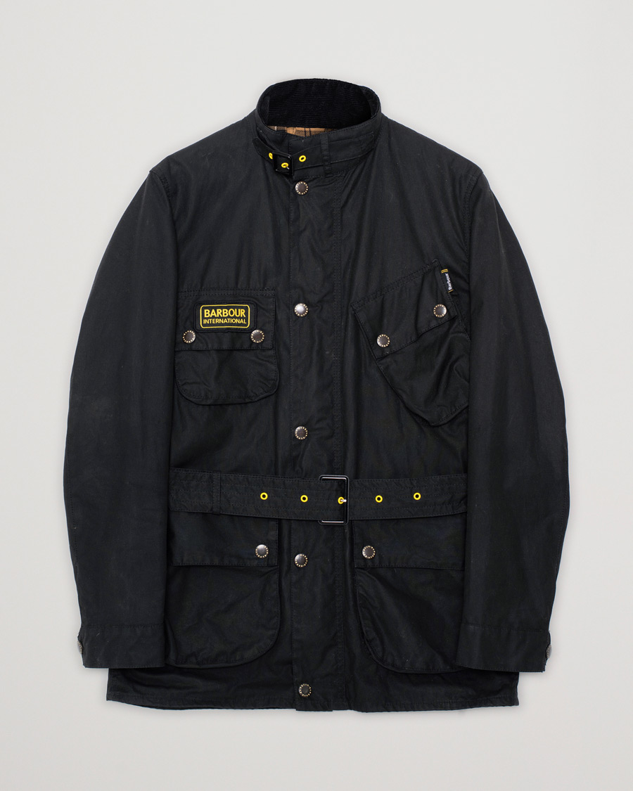 Mies | Takit | Pre-owned | Barbour International Slim Wax Jacket Black