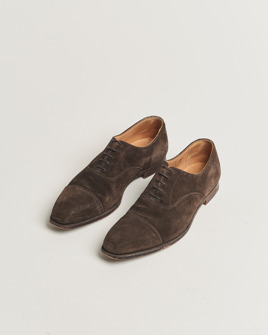 Mies | Crockett & Jones Hallam Oxford Dark Brown Suede UK9,5 - EU43,5 | Pre-owned | Crockett & Jones Hallam Oxford Dark Brown Suede UK9,5 - EU43,5