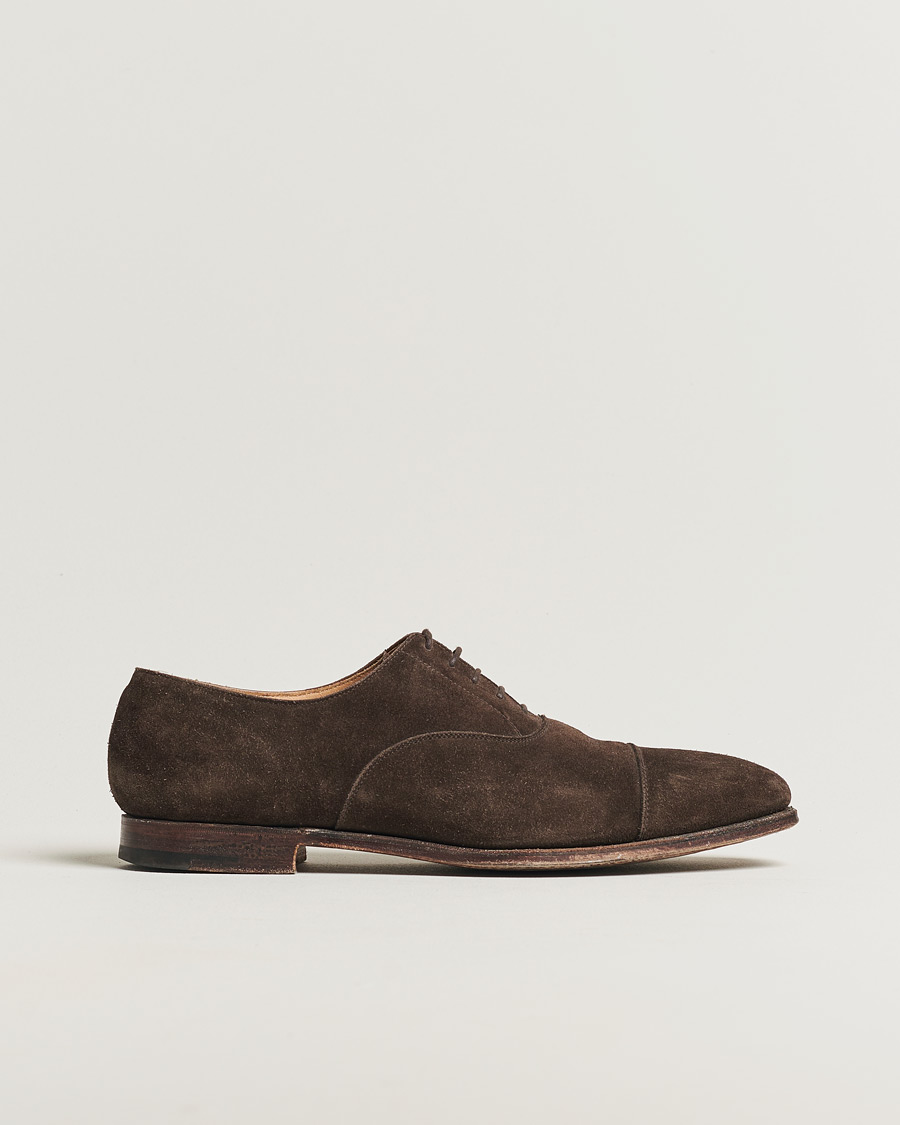 Mies | Crockett & Jones Hallam Oxford Dark Brown Suede UK9,5 - EU43,5 | Pre-owned | Crockett & Jones Hallam Oxford Dark Brown Suede UK9,5 - EU43,5