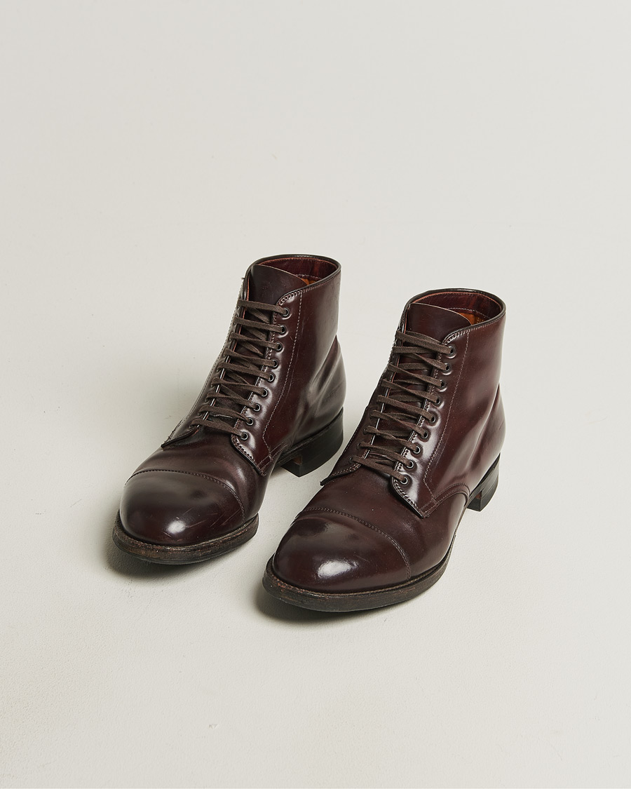 Mies | Pre-owned Pohjattavat kengät | Pre-owned | Alden 41853 Cap Toe Boot Burgundy Shell Cordovan US10 - EU44