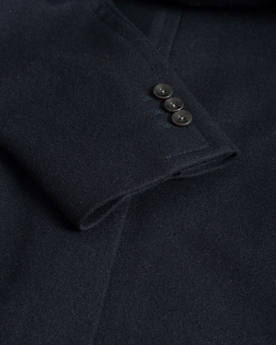 Mies | Boglioli Dover Wool Coat Navy 50 | Pre-owned | Boglioli Dover Wool Coat Navy 50