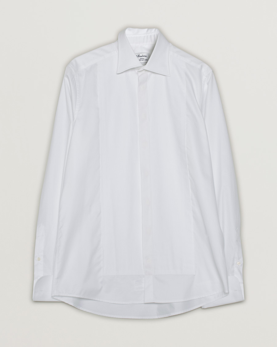 Mies | Stenströms Slimline Smoking Shirt White | Pre-owned | Stenströms Slimline Smoking Shirt White