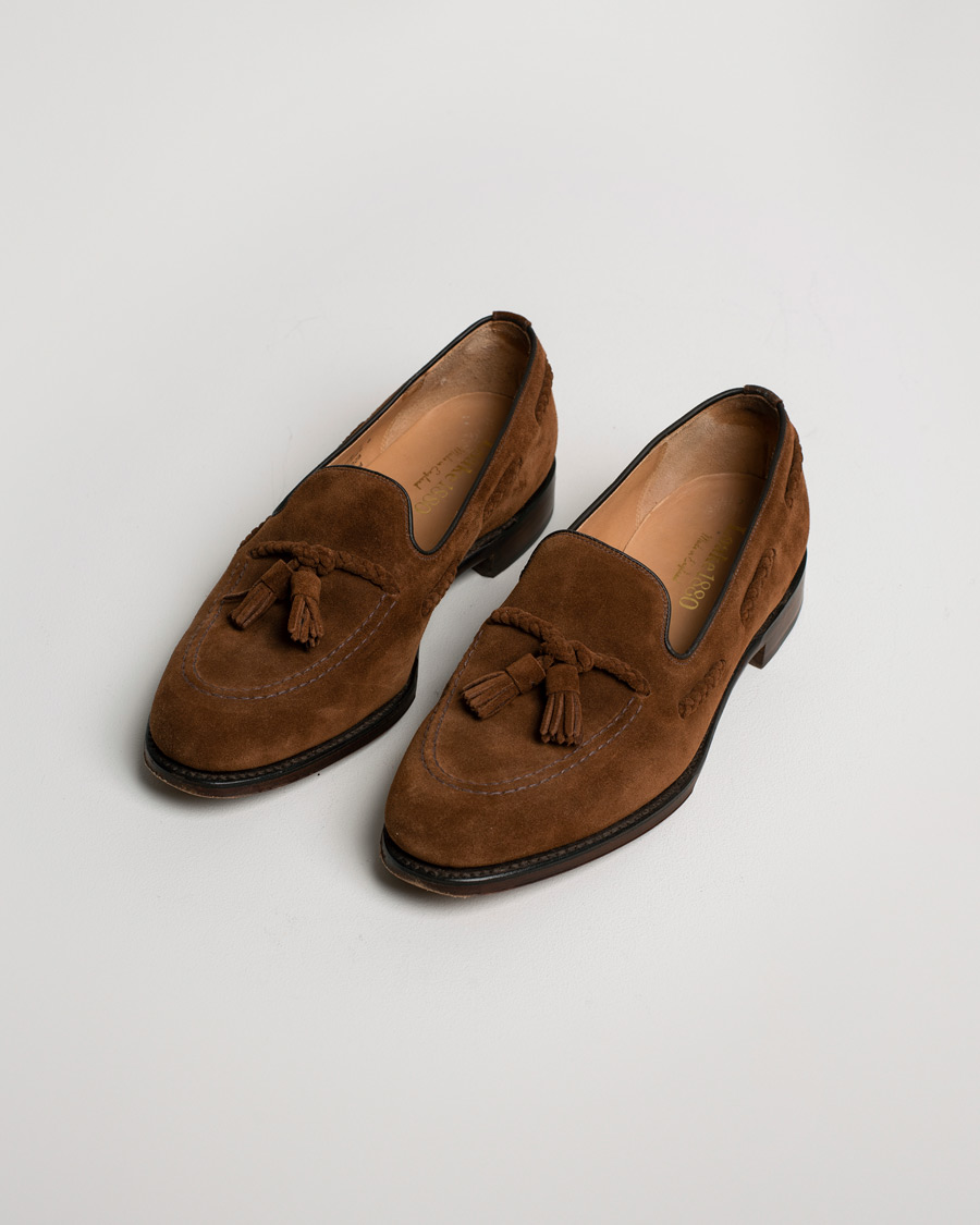 Mies | Loake 1880 MTO Temple Loafer Polo Suede | Pre-owned | Loake 1880 MTO Temple Loafer Polo Suede