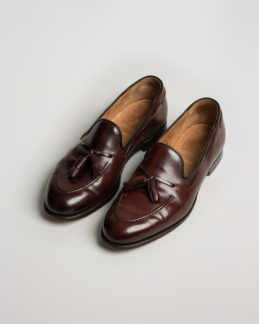 Mies | Crockett & Jones Cavendish Tassel Loafer Burgundy Cordovan | Pre-owned | Crockett & Jones Cavendish Tassel Loafer Burgundy Cordovan
