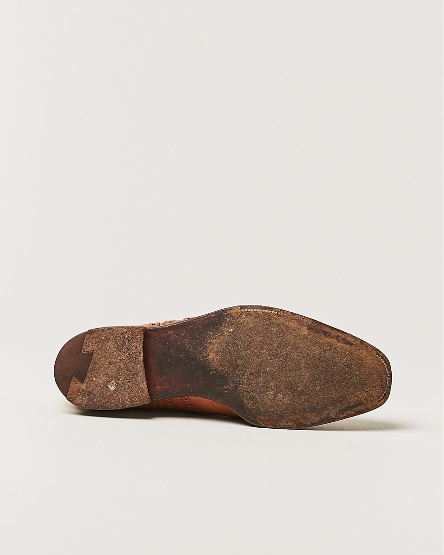 Mies | Crockett & Jones Handgrade Clifford Oxford Brogue Tan Calf | Pre-owned | Crockett & Jones Handgrade Clifford Oxford Brogue Tan Calf