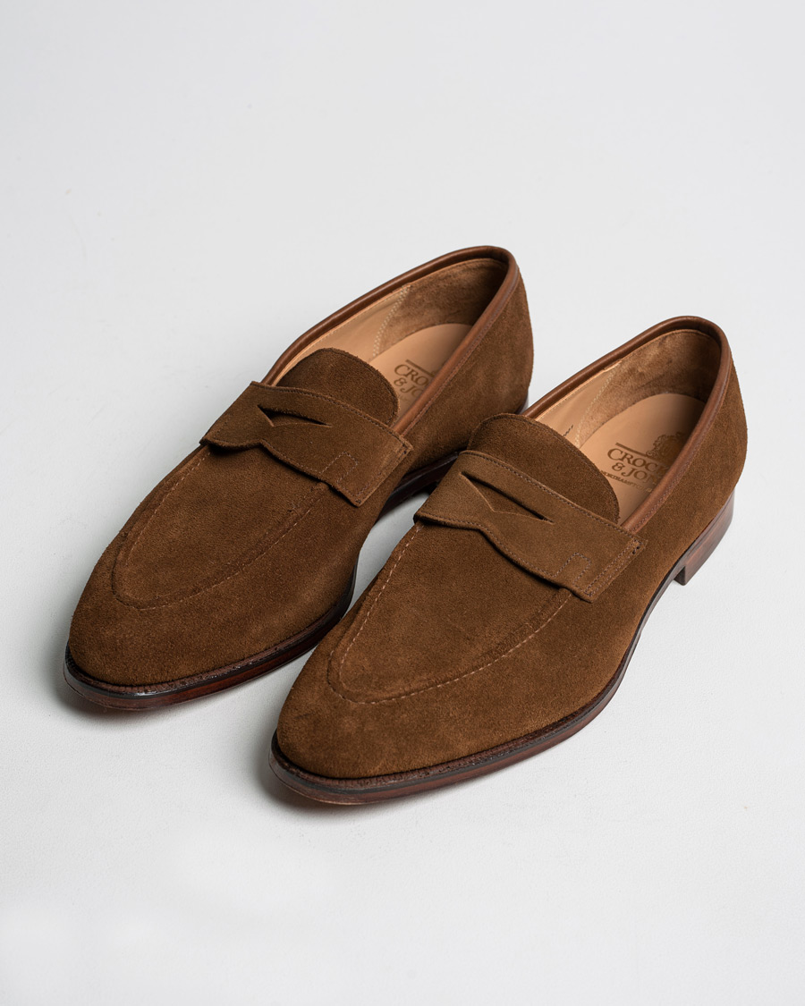 Mies | Crockett & Jones Sydney Loafer Snuff Suede UK10 - EU44 | Pre-owned | Crockett & Jones Sydney Loafer Snuff Suede UK10 - EU44
