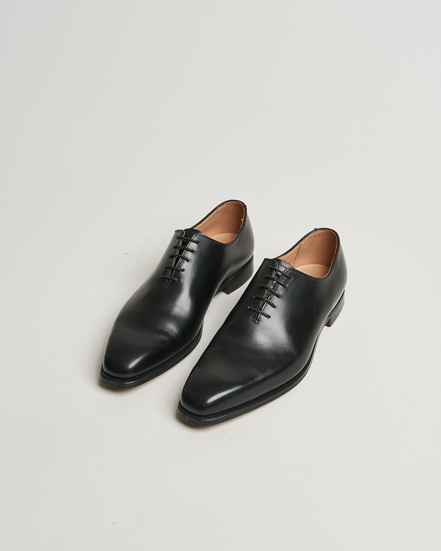 Mies | Crockett & Jones Alex Wholecut Oxford Black Calf | Pre-owned | Crockett & Jones Alex Wholecut Oxford Black Calf