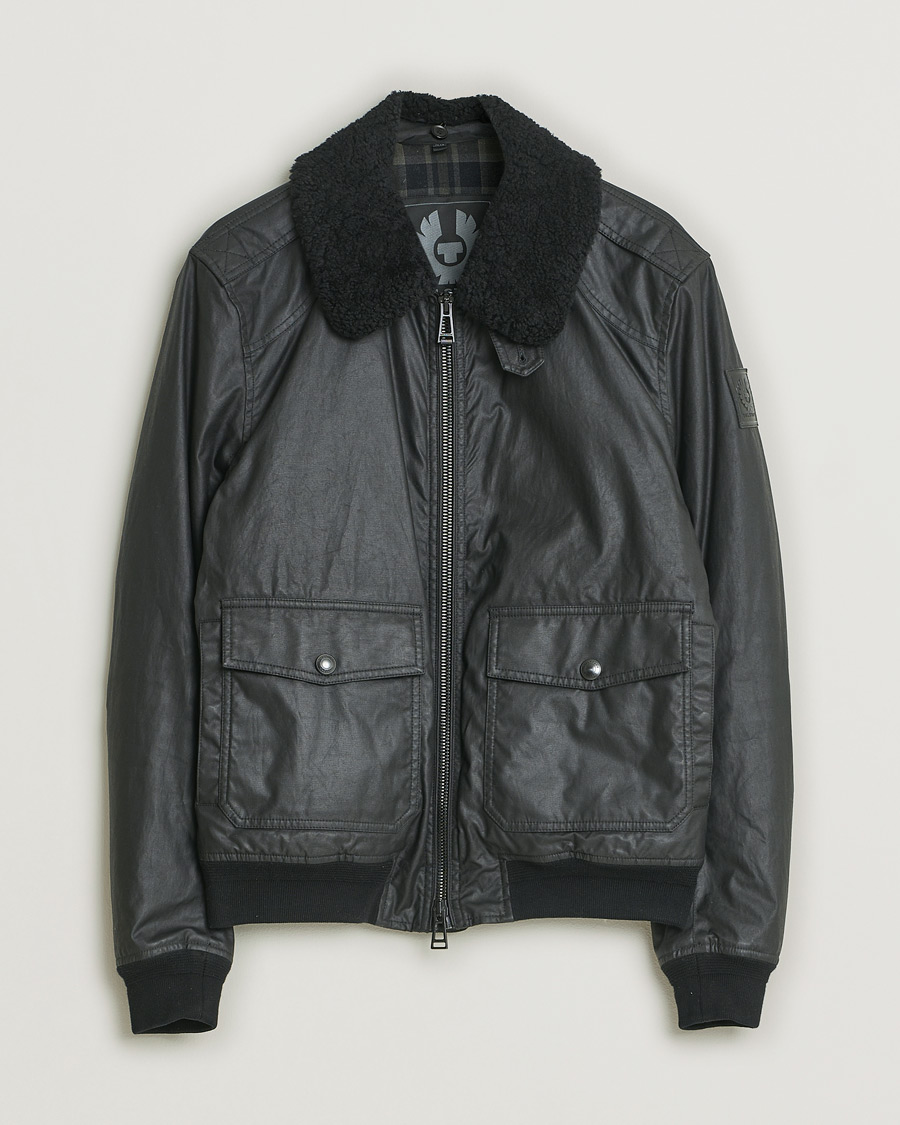 Mies | Belstaff Mortimer Shearling Jacket Black | Pre-owned | Belstaff Mortimer Shearling Jacket Black