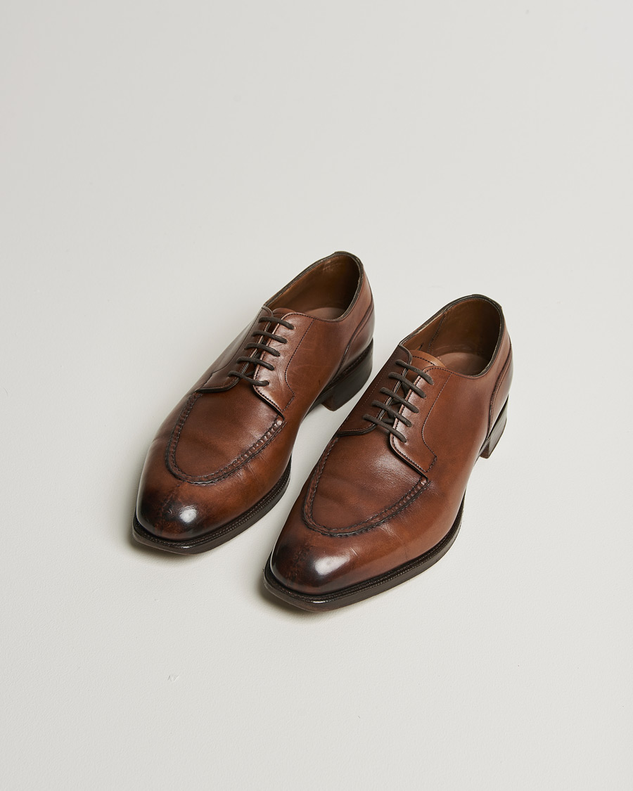 Mies | Edward Green Dover Split Toe Dark Oak Calf | Pre-owned | Edward Green Dover Split Toe Dark Oak Calf