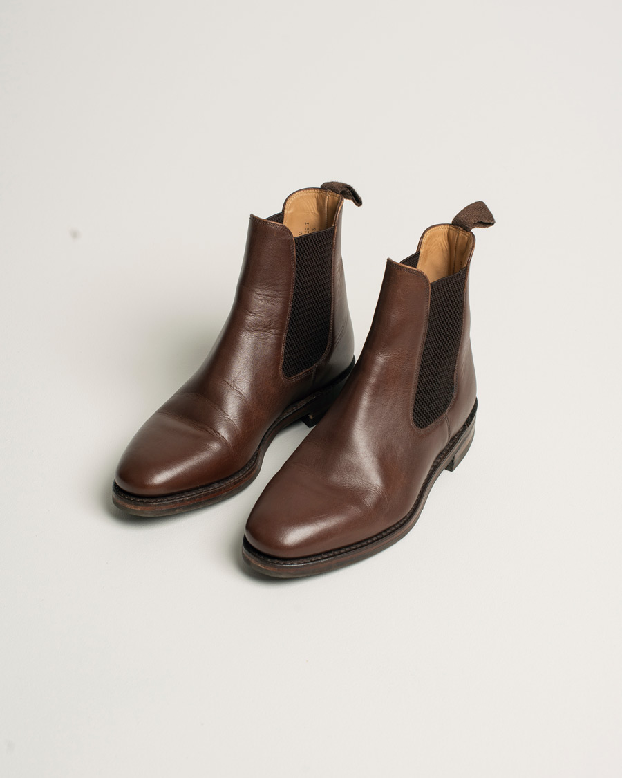 Mies | Loake 1880 Blenheim Chelsea Boot Brown Waxy Leather UK7 - EU41 | Pre-owned | Loake 1880 Blenheim Chelsea Boot Brown Waxy Leather UK7 - EU41