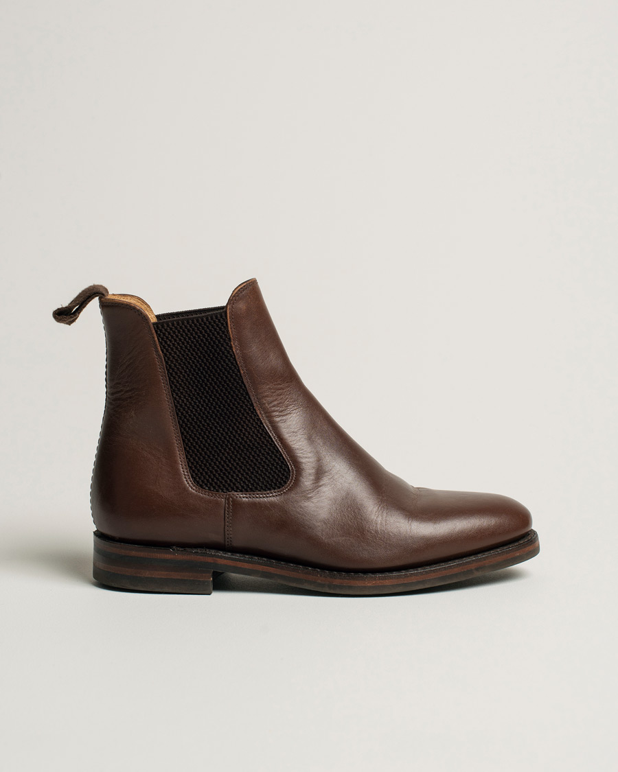 Mies | Loake 1880 Blenheim Chelsea Boot Brown Waxy Leather UK7 - EU41 | Pre-owned | Loake 1880 Blenheim Chelsea Boot Brown Waxy Leather UK7 - EU41