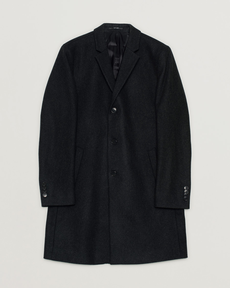 Mies | Tiger of Sweden Dempsey 18 Wool Coat Black Melange | Pre-owned | Tiger of Sweden Dempsey 18 Wool Coat Black Melange