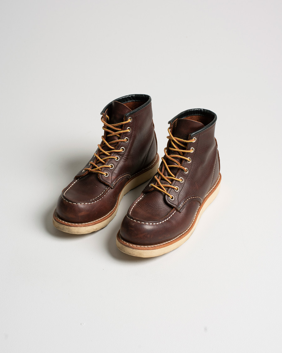 Mies | Red Wing Shoes Moc Toe Boot Briar Oil Slick Leather | Pre-owned | Red Wing Shoes Moc Toe Boot Briar Oil Slick Leather